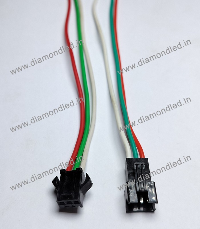 3 Wire Male-Female Connector - Diamond Electronics