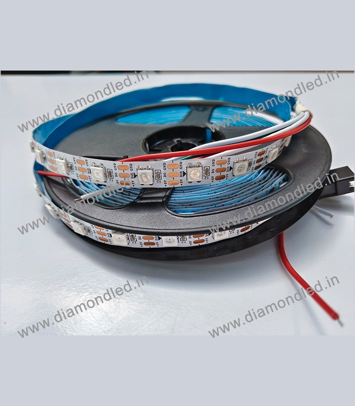 2812B LED Strip – White PCB – Non-Waterproof - Diamond Electronics