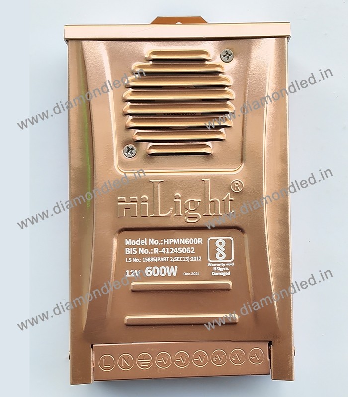 12V 600W 50AMP Rainproof Power Supply - Diamond Electronics
