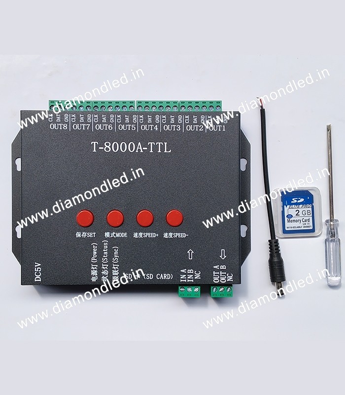 T-8000 / TTL-8000 Pixel LED Controller (With Synchronizing Support) - Diamond Electronics